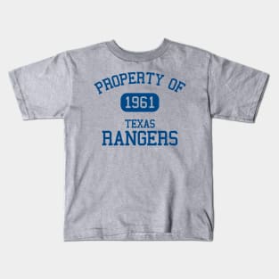 Property of Texas Rangers Kids T-Shirt